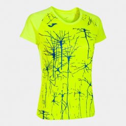 Koszulka do biegania damska Joma Elite IX. Żółte bluzki damskie Joma, xs, bez wzorów, sportowe, bez kołnierzyka, bez ramiączek. W wyprzedaży za 96.75 zł.