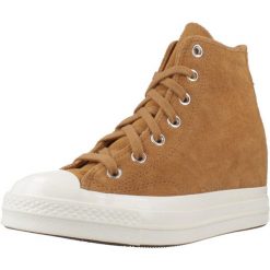 Buty CONVERSE CHUCK 70 WEDGE HI Brązowy. Brązowe obuwie trekkingowe damskie Converse. Za 510.33 zł.