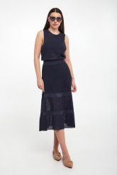 Spódnica błyszcząca midi ELISABETTA FRANCHI. Spódniczki damskie Elisabetta Franchi, bez wzorów, midi. W wyprzedaży za 1,207.20 zł.