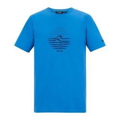 T-shirt Męski Z Motywem Fali Cline IX. Niebieskie t-shirty męskie Regatta, m, bez wzorów, bez kołnierzyka. Za 66.99 zł.
