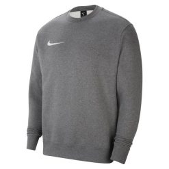 Bluza sportowa męska Nike Park 20 Crew Fleece. Białe bluzy sportowe męskie Nike, na lato, bez wzorów, z bawełny, klasyczne, bez kołnierzyka, bez ramiączek. Za 219.99 zł.