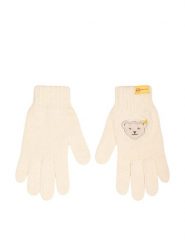 Steiff Rękawiczki w kolorze kremowym rozmiar: 98-116. Brązowe rękawiczki dziecięce Steiff, z bawełny, bez ramiączek. Za 95.92 zł.