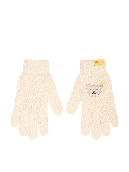 Steiff Rękawiczki w kolorze kremowym rozmiar: 116-134. Brązowe rękawiczki dziecięce Steiff, z bawełny, bez ramiączek. Za 95.92 zł.