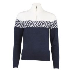 Bardzowy golf 1/2 zamek damski Peak Mountain Akar. Niebieskie golfy damskie Peak Mountain, bez wzorów, bez ramiączek. Za 269.15 zł.