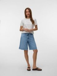 Vero Moda Koszulka w kolorze białym rozmiar: XL. Białe bluzki damskie Vero Moda, xl, bez wzorów, z bawełny, bez kołnierzyka. Za 57.87 zł.