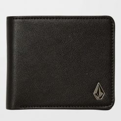 Portfel Volcom Slime Stone czarny. Czarne portfele męskie Volcom, bez wzorów. Za 177.62 zł.