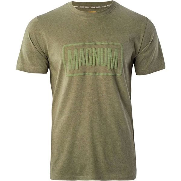Koszulka męska Magnum Essential T-Shirt 2.0 - oliwkowa, Rozmiar XL. Zielone t-shirty męskie MAGNUM, m, bez wzorów, z bawełny, bez kołnierzyka. Za 29.99 zł.