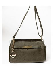 Mia Tomazzi Skórzana torebka "Bentivoglio" w kolorze khaki - 24 x 16 x 9 cm rozmiar: onesize. Brązowe torebki klasyczne damskie Mia Tomazzi, bez wzorów, z materiału, bez dodatków. Za 217.99 zł.