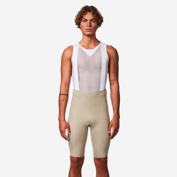 Spodenki rowerowe szosowe Van Rysel RCR-R 5. Brązowe szorty męskie VAN RYSEL, bez wzorów, z tworzywa sztucznego, sportowe. Za 319.99 zł.