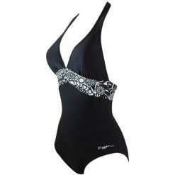 Kostium Kąpielowy Zoggs Optic Plunge. Czarne stroje jednoczęściowe damskie ZOGGS, xs, bez wzorów. Za 59.00 zł.