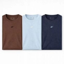 T-SHIRT MĘSKI 4F KOSZULKA LIMITOWANA KOMPLET ZESTAW 3 SZTUKI XL M3947 SS26. T-shirty męskie 4f, m, bez wzorów, z bawełny, bez kołnierzyka. Za 164.98 zł.