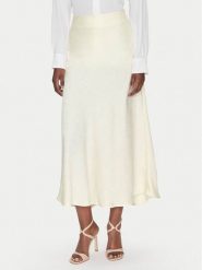 Fransa Spódnica maxi 20615436 Kremowy Regular Fit. Białe spódniczki damskie Fransa, s, bez wzorów, z syntetyku, maxi. Za 138.99 zł.