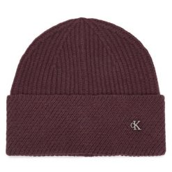 Czapka Calvin Klein. Czerwone czapki zimowe damskie CALVIN KLEIN. Za 169.99 zł.