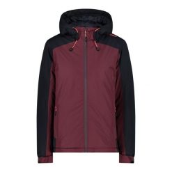 Kurtka damska turystyczna CMP 33Z1636. Czerwone kurtki damskie CMP, xl, bez wzorów, z kapturem. W wyprzedaży za 249.99 zł.
