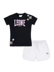 Koszulka z bawełna z kieszenie na co dzień. Białe t-shirty damskie LEONE 1947 APPAREL, bez wzorów, z bawełny, bez kołnierzyka. Za 218.92 zł.