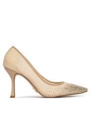 Steve Madden Szpilki 11003845 Złoty. Żółte szpilki Steve Madden, bez wzorów, z materiału, bez obcasa. Za 559.99 zł.