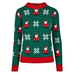 Bluza damska Urban Classics santa christmas (grandes tailles). Zielone bluzy bez kaptura damskie Urban Classics. Za 244.50 zł.
