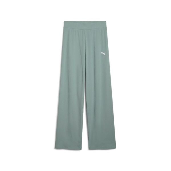 Puma Spodnie Ess Elevated High-Waist Straight 68502530. Zielone spodnie sportowe damskie Puma, m. Za 120.99 zł.