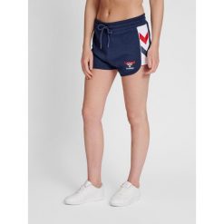 Szorty damskie Hummel IC Durban. Niebieskie spodenki sportowe damskie HUMMEL, xs, z bawełny, na fitness i siłownię. Za 158.95 zł.