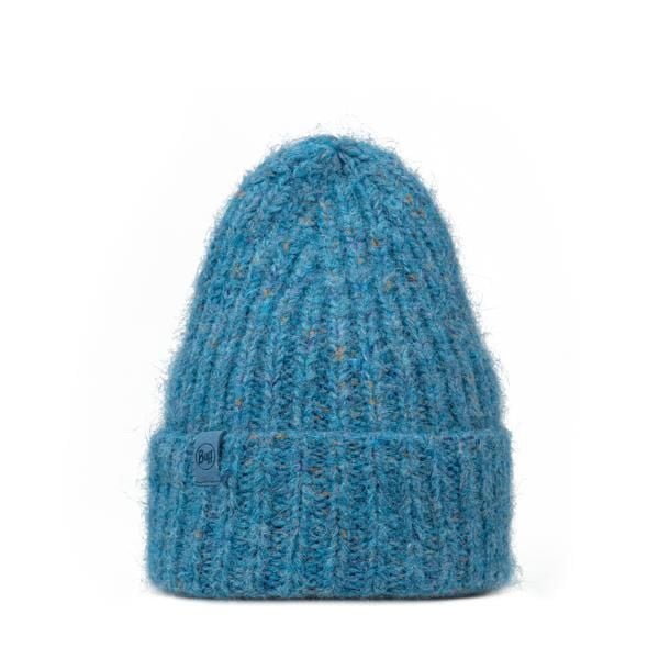 Czapka BUFF KNITTED & FLEECE BAND BEANIE EYLA LAKE. Niebieskie czapki zimowe damskie Buff. Za 149.90 zł.