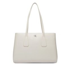 Torebka Calvin Klein. Brązowe torebki klasyczne damskie CALVIN KLEIN, bez wzorów, bez dodatków. Za 649.99 zł.