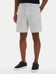 Tommy Hilfiger Szorty materiałowe Dover Print MW0MW42353 Biały Slim Fit. Białe szorty męskie Tommy Hilfiger, z bawełny, bez kołnierzyka. Za 369.99 zł.