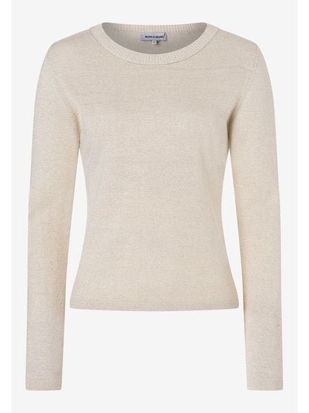 More & More Sweter w kolorze beżowym rozmiar: 44. Brązowe swetry klasyczne damskie MORE & MORE, bez kołnierzyka. Za 82.95 zł.