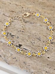 Nakkash Pozłacana bransoletka z emalią rozmiar: onesize. Żółte bransoletki damskie Nakkash, pozłacane. Za 82.83 zł.