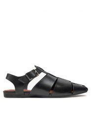 Vagabond Shoemakers Sandały Wioletta 5501-101-20 Czarny. Czarne sandały damskie Vagabond Shoemakers, bez wzorów, ze skóry, bez obcasa, na płaskiej podeszwie. Za 339.99 zł.