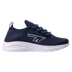 Buty Hi-Tec Rilon Teen 92800654307 granatowe niebieskie. Niebieskie buty sportowe na co dzień damskie bez wzorów, z materiału. Za 134.25 zł.
