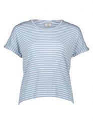 JDY Koszulka "Sissy" w kolorze błękitnym rozmiar: L. Niebieskie bluzki damskie JDY, l, bez wzorów, z wiskozy, bez kołnierzyka, bez ramiączek. Za 52.79 zł.