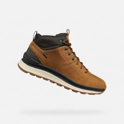 Buty GEOX U SPHERICA ACTIF X2 Brązowy. Brązowe buty trekkingowe męskie Geox, ze skóry, bez zapięcia, trekkingowe. Za 836.40 zł.