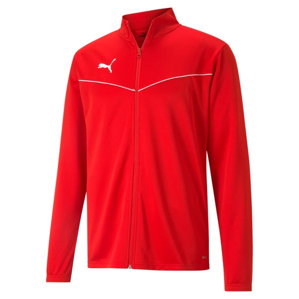 Bluza męska Puma teamRISE Training Poly Jacket czerwona. Białe bluzy bez kaptura męskie Puma, bez wzorów, sportowe, bez kołnierzyka, bez ramiączek. Za 143.00 zł.
