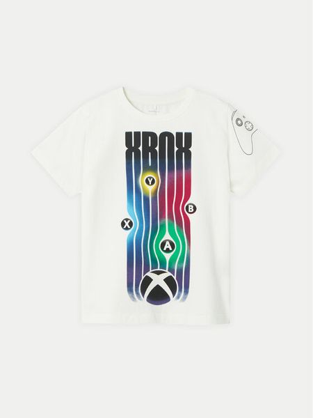 NAME IT T-Shirt XBOX 13232200 Biały Regular Fit. Białe t-shirty chłopięce Name it, bez wzorów, z bawełny, bez ramiączek. Za 49.99 zł.