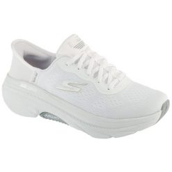 Buty do biegania damskie, Slip-Ins: Max Cushioning Arch Fit 2.0 - Antilles. Białe obuwie do biegania damskie Skechers, bez wzorów. Za 549.99 zł.