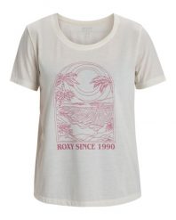 Koszulka z krótkim rękawem dla Kobiety SURFCLASSIC Biały. Białe t-shirty damskie Roxy, m, bez wzorów, z dzianiny, bez kołnierzyka. Za 109.99 zł.