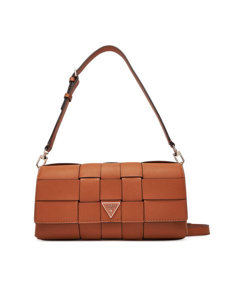 Guess Torebka Maylee HWWG96 61190 Brązowy. Brązowe torebki klasyczne damskie Guess, z aplikacjami, ze skóry, bez dodatków. Za 339.99 zł.