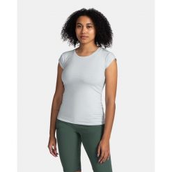 Damski bawełniany t-shirt Kilpi PROMO-W. Zielone bluzki damskie Kilpi, l, bez wzorów, z bawełny, bez kołnierzyka. Za 75.03 zł.