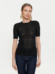 Guess Sweter Belle W4GR15 Z36O0 Czarny Regular Fit. Czarne swetry klasyczne damskie Guess, xs, z wiskozy, bez kołnierzyka. Za 169.99 zł.
