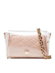 Jenny Fairy Torebka MJH-J-112-60-01 Różowy. Czerwone torebki klasyczne damskie Jenny Fairy, bez wzorów, z syntetyku, wizytowe, bez kołnierzyka, bez ramiączek. Za 89.98 zł.