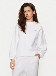 Lacoste Bluza SF5614 Biały Oversize. Białe bluzy bez kaptura damskie Lacoste, z bawełny. Za 399.99 zł.