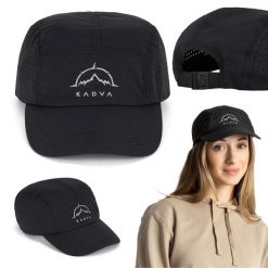 Czapka z daszkiem KADVA Hiker Cap. Czarne czapki męskie KADVA, bez wzorów, sportowe. Za 79.99 zł.