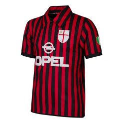 Retro koszulka piłkarska – Męska – AC Milan 2000 – Czerwony - Czarny. Czarne t-shirty sportowe męskie COPA FOOTBALL, m, bez ramiączek, do piłki nożnej. Za 294.85 zł.
