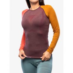 Bluza termiczna damska Ortovox 120 Comp Light Long Sleeve. Czerwone bluzy bez kaptura damskie ORTOVOX, l. Za 340.99 zł.