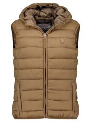 Geographical Norway Kamizelka pikowana "Vatikotal" w kolorze szarobrązowym rozmiar: L. Brązowe kamizelki damskie Geographical Norway, l. Za 182.72 zł.