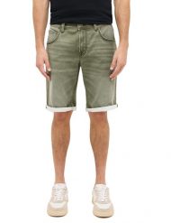Męskie Szorty Mustang Style Chicago Shorts Z Ivy Green 1016351 6421. Zielone szorty męskie Mustang, z jeansu, bez kołnierzyka. Za 159.99 zł.