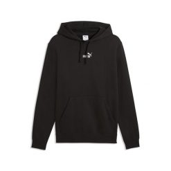 Męska dzianinowa bluza z kapturem Essentials z logo No.1 PUMA. Czarne bluzy z kapturem męskie Puma, na jesień, l, z bawełny. Za 229.00 zł.