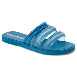 Niebieskie Klapki Ipanema Modne Obuwie Damskie. Niebieskie klapki damskie Ipanema, bez wzorów, bez obcasa. Za 116.99 zł.