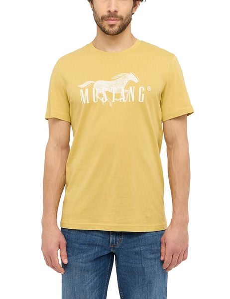Męski T-Shirt Mustang Style Austin Southern Moss 1015652 6450. Zielone t-shirty męskie Mustang, m, bez wzorów, bez kołnierzyka. Za 69.99 zł.