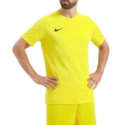 Koszulka piłkarska męska Nike Park Vii. Żółte t-shirty sportowe męskie Nike, l, z materiału, bez ramiączek, na fitness i siłownię, dri-fit (nike). Za 97.05 zł.